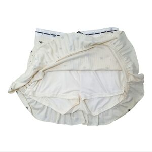 Ribbed Ribbons & Bows Mini Skort Size Small Playful Preppy